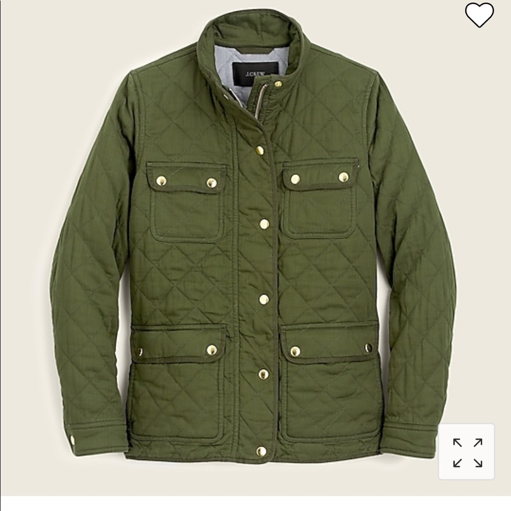 J Crew Quilted Downtown Field Jacket (size Small)